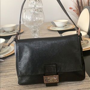 Fendi forever mama bag rosegold hardware blk Lthr